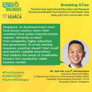 SEARCA UN Food Systems Summit 2021 Dialogue Social Media Post SEARCA UN Food Systems Summit 2021 Dialogue Social Media Post