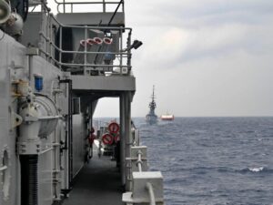 In line with the late Ambassador Hasjim Djalal's teachings, Indonesia seeks to manage the South China Sea disputes through indirect legal strategies and diplomacy to reduce tensions. Image source: Indonesian National Army Navy website. In line with the late Ambassador Hasjim Djalal's teachings, Indonesia seeks to manage the South China Sea disputes through indirect legal strategies and diplomacy to reduce tensions. Image source: Indonesian National Army Navy website.