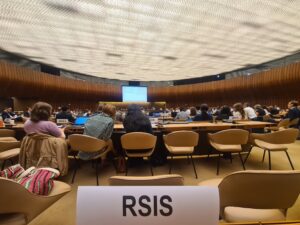 The Military Transformations Programme at RSIS participated in the Group of Governmental Experts (GGE) on lethal autonomous weapons systems (LAWS) meeting from 1 to 5 September 2025. Image source: Author. The Military Transformations Programme at RSIS participated in the Group of Governmental Experts (GGE) on lethal autonomous weapons systems (LAWS) meeting from 1 to 5 September 2025.Image source: Author.