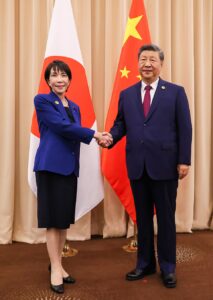 Despite the apparent cordiality at the APEC summit in South Korea, Sanae Takaichi is facing a systematic Chinese disinformation campaign to undermine Japan’s international image. Image courtesy of Wikimedia Commons. Despite the apparent cordiality at the APEC summit in South Korea, Sanae Takaichi is facing a systematic Chinese disinformation campaign to undermine Japan’s international image.